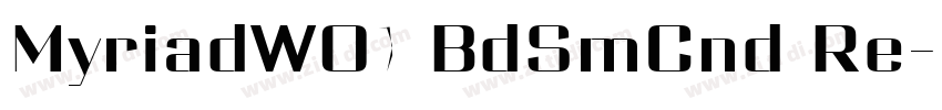 MyriadW01 BdSmCnd Re字体转换